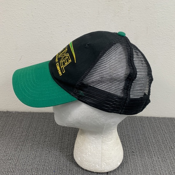 Troxel Equipment Company Trucker Hat Mens Adjustable Black Green Mesh Back Cap - Picture 6 of 12